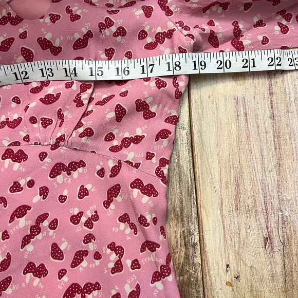 STAUD,Rare MUSHROOM DRESS, Long Sleeve Maxi Dress Boho Retro, Size 6 (MSRP$395) - Picture 12 of 14